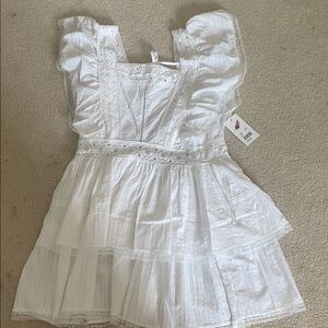 Love shack fancy White Ruffled Dress